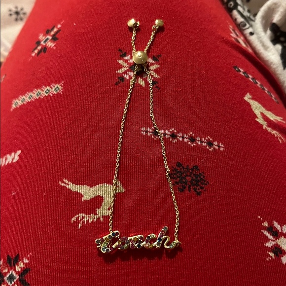 Coach Gold Bracelet with Colorful Lettering - Picture 5 of 5